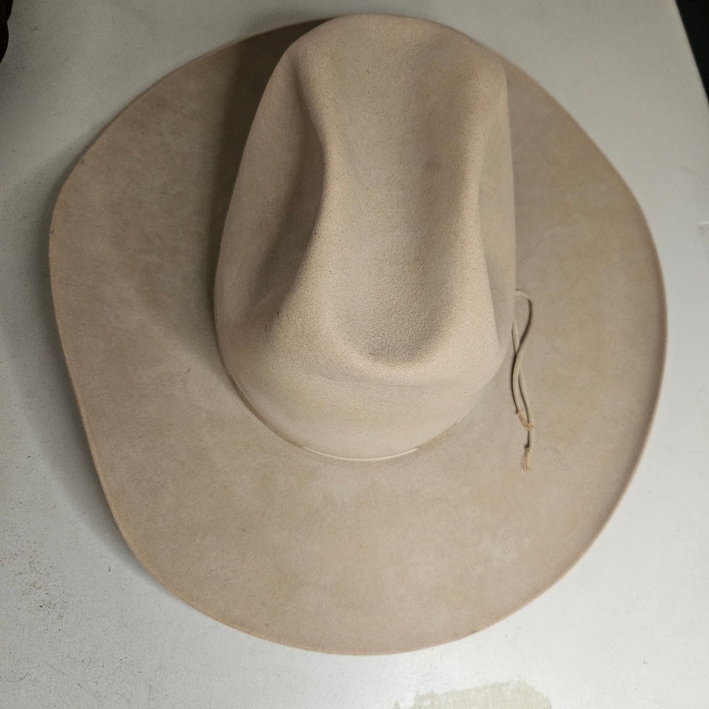 Vintage Stetson 3X Beaver Cowboy Hat Texas Governor Allan Shivers Oscar Trippet
